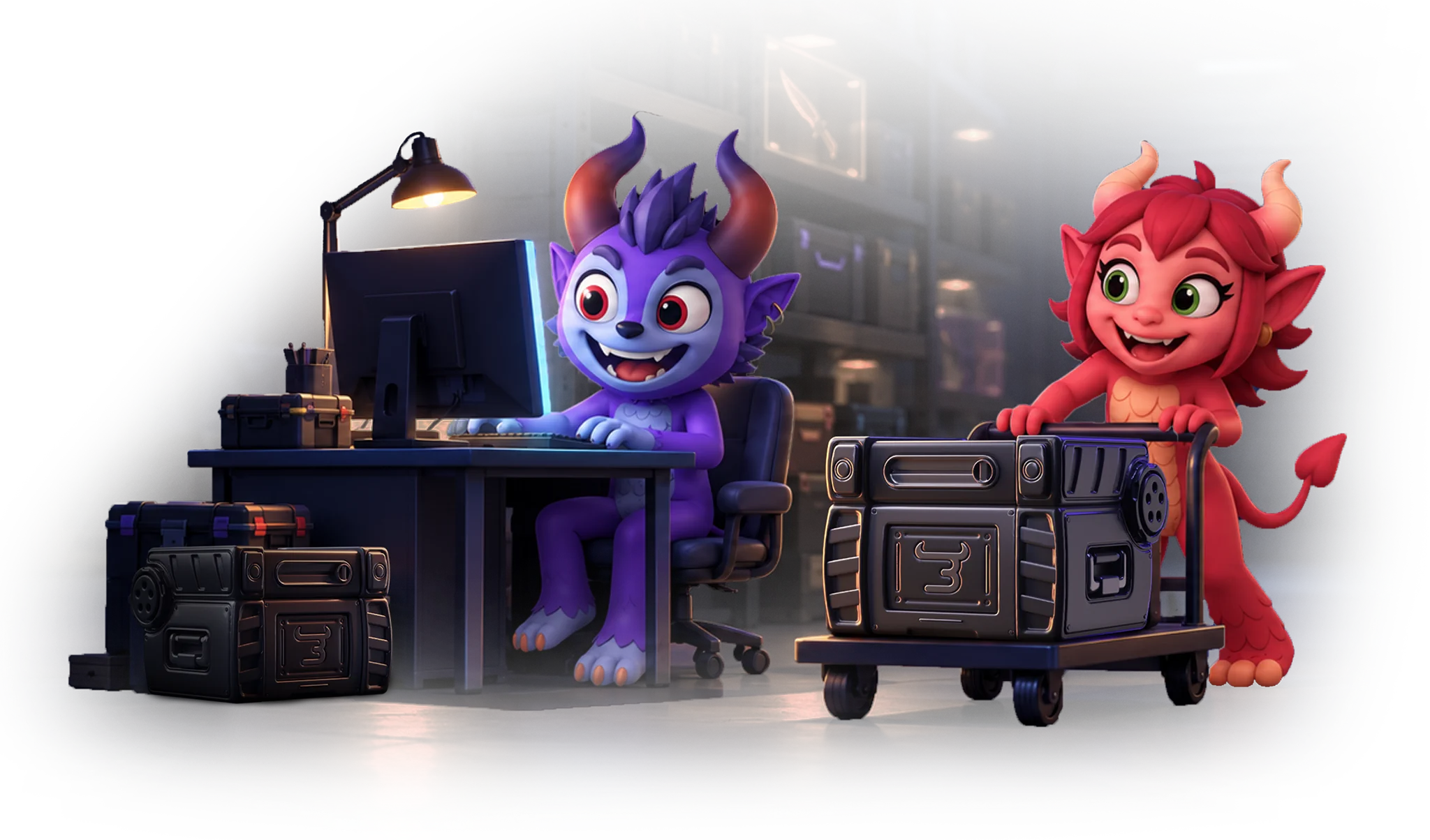 The Bulldrop Mascots